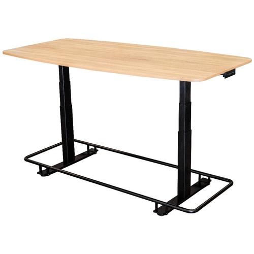 Luxor 72" Electric Adjustable Conference Table With Footrest Bar
