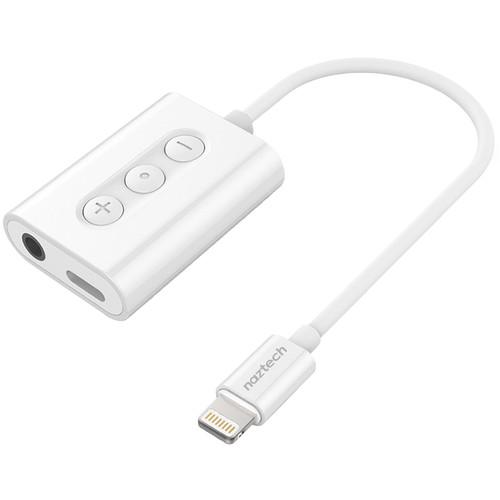 Naztech 3.5mm Audio Charge Adapter with Lightning Connector