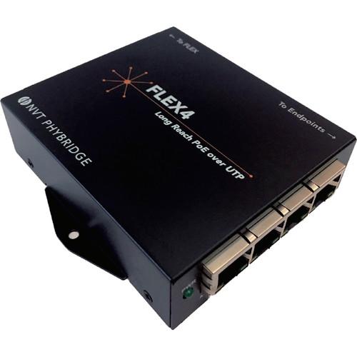NVT FLEX 4-Port Long-Reach PoE over UTP Adapter
