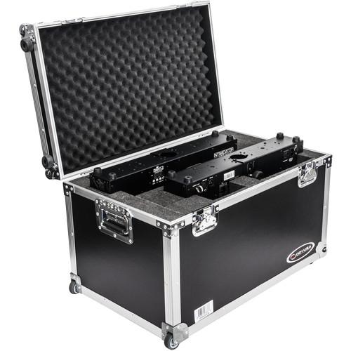 Odyssey Innovative Designs Dual Chauvet Intimidator Spot Duo 155 Case with Pullout Handle and Wheels