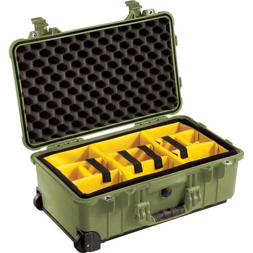 Pelican 1510 Carry On Case with Yellow and Black Divider Set