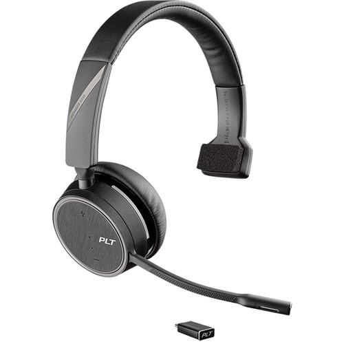 Plantronics Voyager Monaural 4210 UC Bluetooth Headset with USB Type-C Adapter