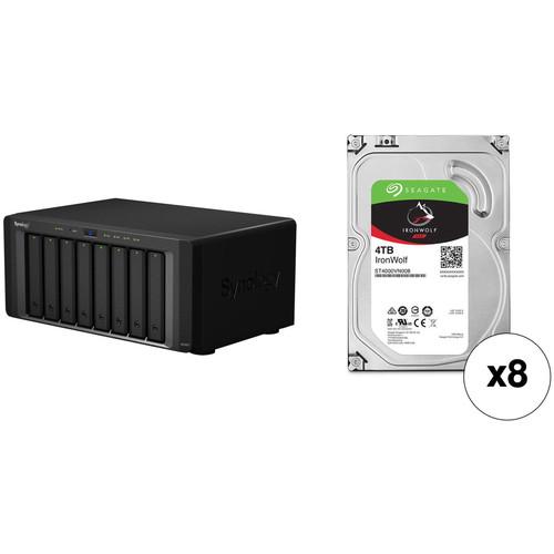 Synology DiskStation DS1817 32TB 8-Bay NAS Enclosure Kit with Seagate NAS Drives