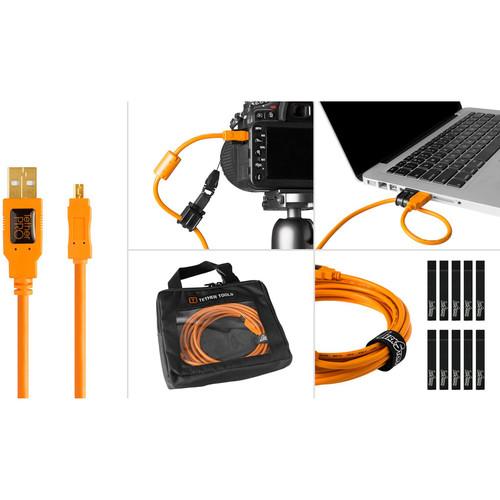 Tether Tools Starter Tethering Kit with USB 2.0 Type-A to Mini-B 8-Pin Cable