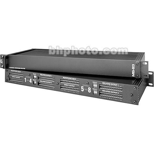 Pro Co Sound MS-83 - 8-Channel, 3-Way Microphone Splitter