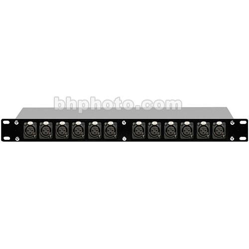 TecNec DPB-XLR3 Digital AES EBU Patchbay with 12 XLR Female and 6 XLR Female and 6 XLR Male for Connectivity