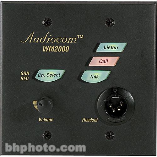 Telex WM-2000 - 2-Channel Wall Mount Wired Intercom Headset Station