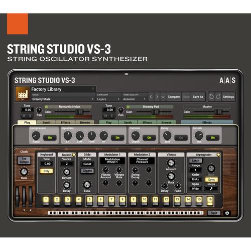 Applied Acoustics Systems String Studio VS-3 String Modeling Synth Bundle with Assorted Sound Packs, Applied, Acoustics, Systems, String, Studio, VS-3, String, Modeling, Synth, Bundle, with, Assorted, Sound, Packs