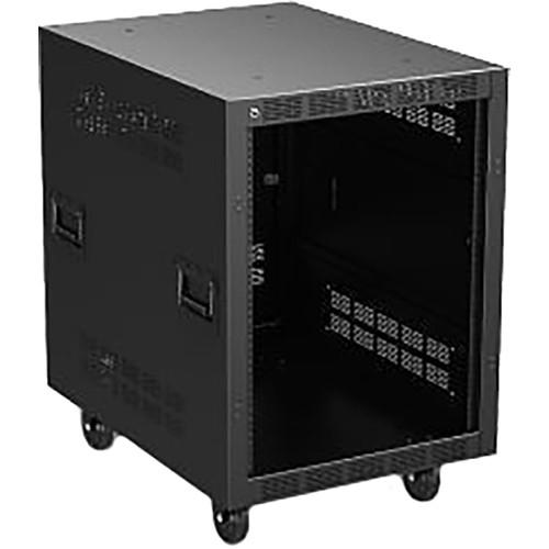 Atlas Sound 30" Deep, 14-Rack Unit Mobile Equipment Rack with Casters, and Side Handles
