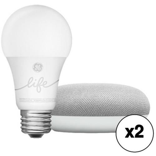 Google Home Mini Smart Light Starter Kit Pair