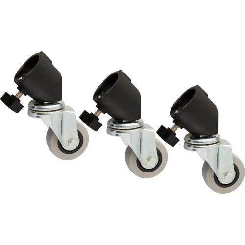 Impact Casters for Light Stands with 25mm Tubular Leg Ends