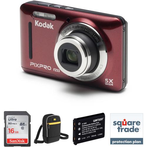 Kodak PIXPRO FZ53 Digital Camera Deluxe Kit