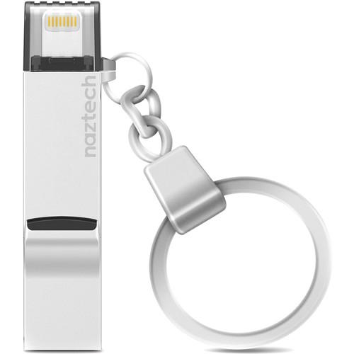 Naztech Xtra Drive Mini microSD Card Reader with Lightning & USB Type-A