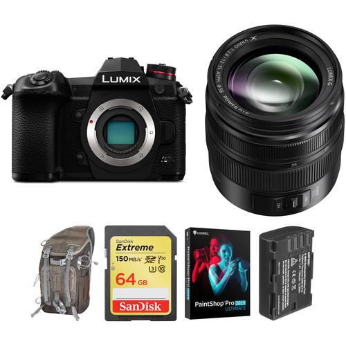 Panasonic Lumix DC-G9 Mirrorless Micro Four Thirds Digital Camera with 12-35mm Lens and Accessories Kit