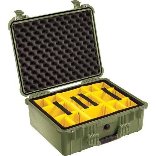 Pelican 1554 Waterproof 1550 Case with Yellow and Black Divider Set