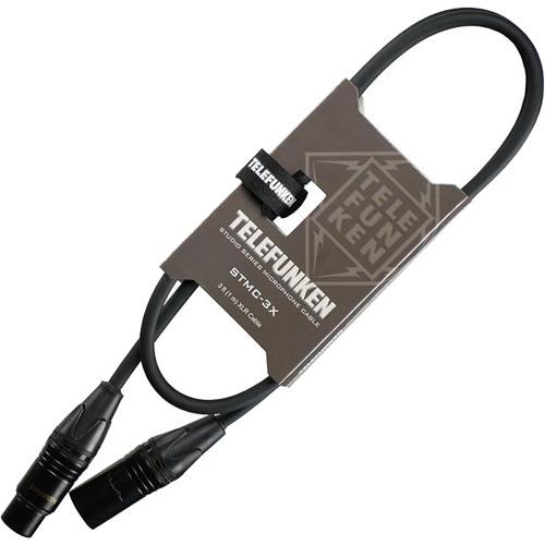 Telefunken STMC-3X Studio Series Microphone Cable with Straight Neutrik XLR Connectors