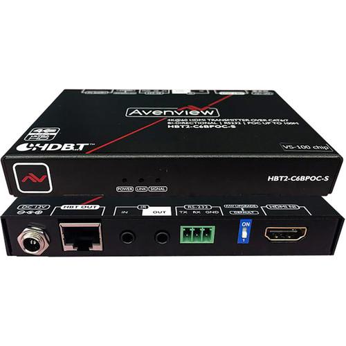 Avenview 4K HDMI HDR HDBaseT Receiver with Bi-Directional IR RS-232 POC