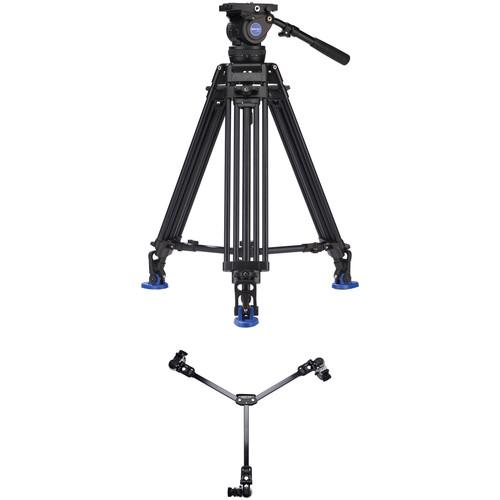Benro BV10 Twin-Leg Video Tripod Kit with DL-08 Tripod Dolly