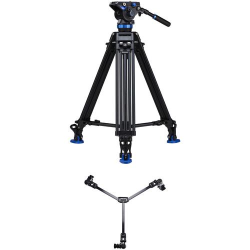 Benro S8 Dual-Stage Video Tripod Kit with DL-08 Tripod Dolly