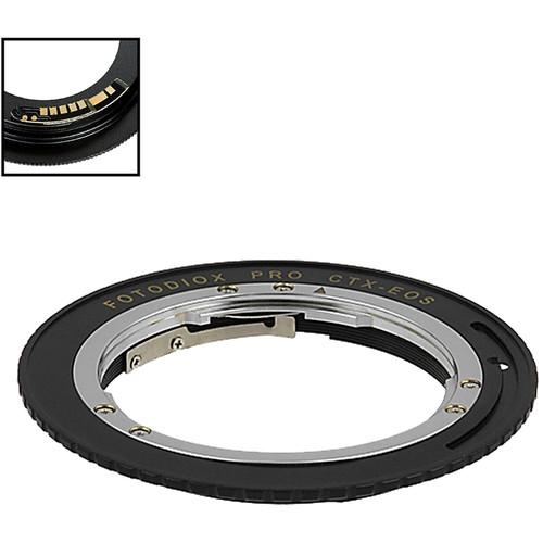 FotodioX Pro Lens Mount Adapter with Generation v10 Focus Confirmation Chip for Contax-Yashica Mount Lens to Canon EF or EF-S Mount Camera