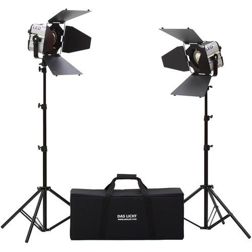 Hedler Profilux LED650 Daylight 2-Light Kit with Stands and Bag