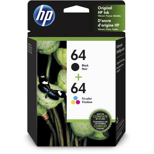 HP 64 Black & Tri-Color Ink