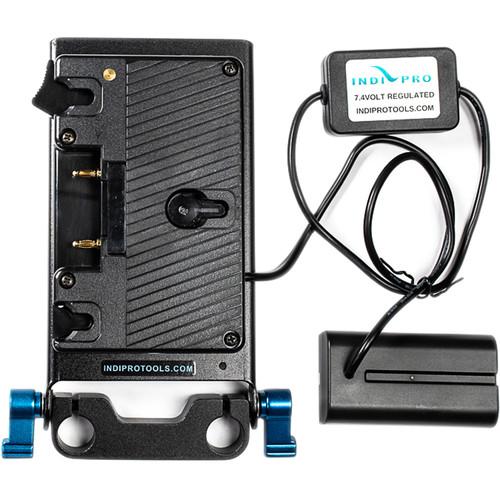 IndiPRO Tools Gold Mount Plate with L-Series Dummy Battery