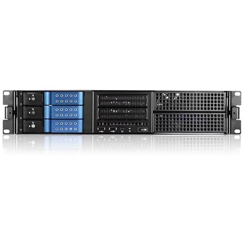 iStarUSA E-204L 2 RU E-ATX 4x 5.25" Bays Rackmount Chassis with BPN-DE230SS SAS SATA Trayless Hot-Swap Cage