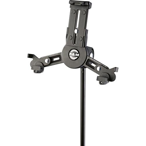 K&M 19795 Universal Mini Tablet Holder with 3 8" Mic Stand Thread