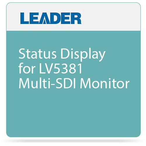 Leader Status Display for LV5381 Multi-SDI Monitor