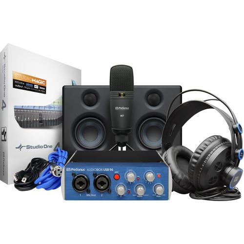 PreSonus AudioBox Studio Ultimate Bundle Deluxe Hardware Software Recording Collection
