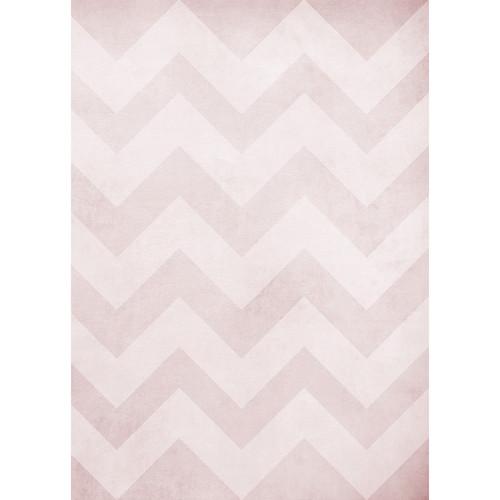 Westcott Washed Chevron Matte Vinyl Backdrop with Grommets