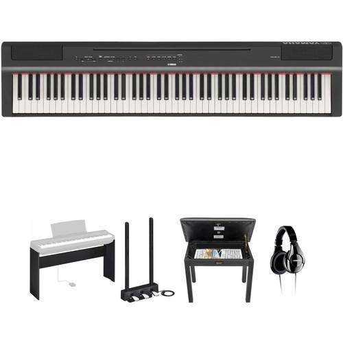 Yamaha P-125 88-Note Digital Piano and Home Studio Deluxe Kit