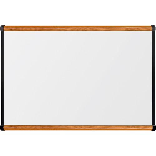 Best Rite Porcelain Steel Whiteboard with Medium Oak Origin Trim