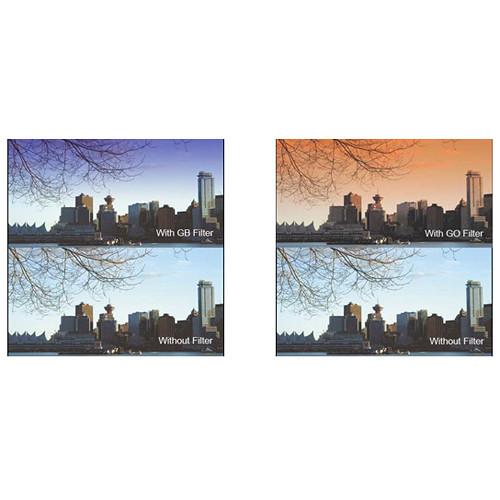Cavision 4 x 4" Soft-Edge Graduated Blue 0.3 and Soft-Edge Graduated Orange 0.3 Filter Kit