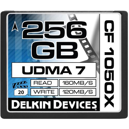Delkin Devices 256GB CF 1050X UDMA 7 Cinema Memory Card