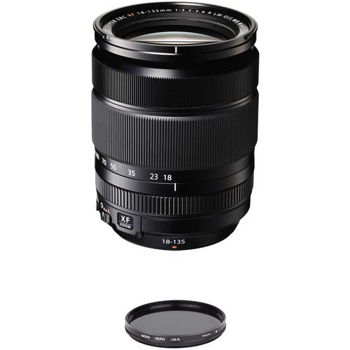 FUJIFILM XF 18-135mm f 3.5-5.6 R LM OIS WR Lens with Circular Polarizer Filter Kit