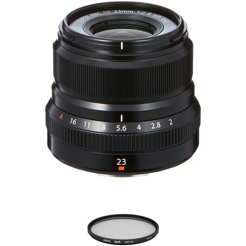 FUJIFILM XF 23mm f 2 R WR Lens with UV Filter Kit