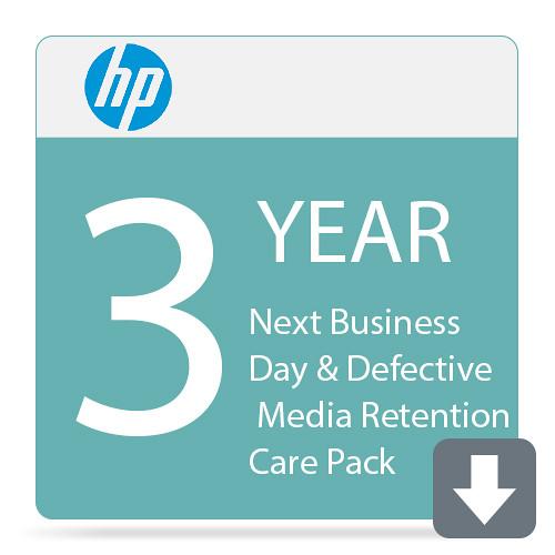 HP 3-Year Next Business Day & Defective Media Retention Care Pack for LaserJet Enterprise M607 Series