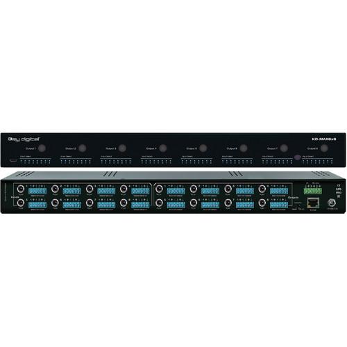 Key-Digital 24x16 Audio Matrix Switcher with Built-In Audio DSP