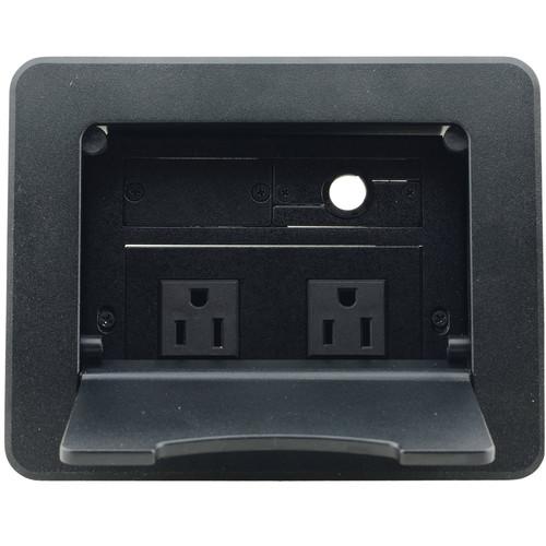 Kramer TBUS-3 Table Mount Multi-Connection Solution - Tilt-Up Lid