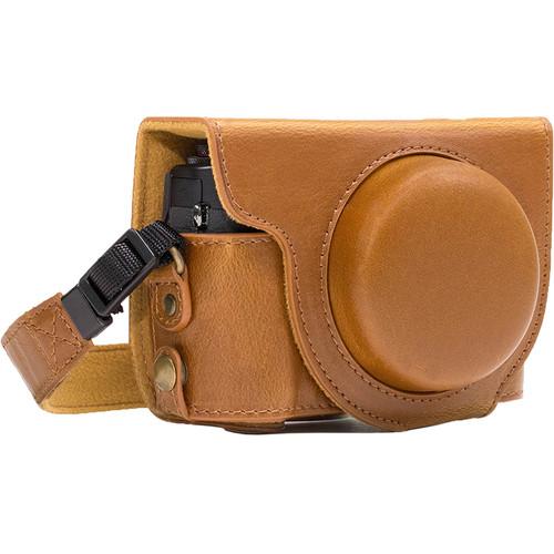 MegaGear Ever Ready Leather Camera Case for Canon PowerShot G7 X Mark II