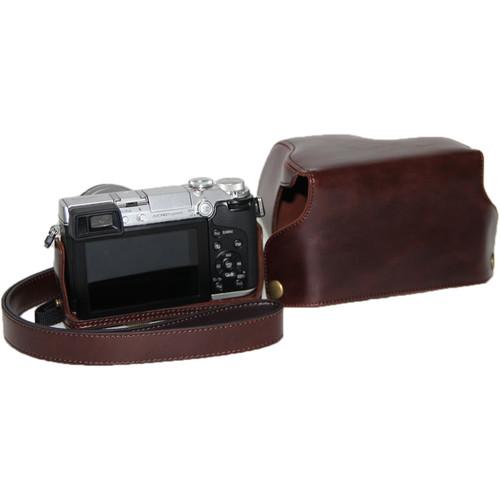 MegaGear Ever Ready PU Leather Case and Strap for Panasonic LUMIX GX7