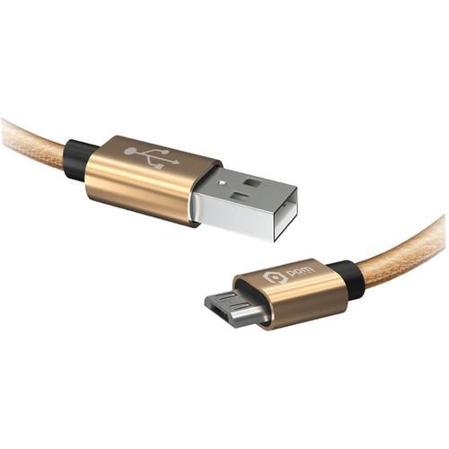 POM GEAR Faux Leather USB Type-C Charging Cable