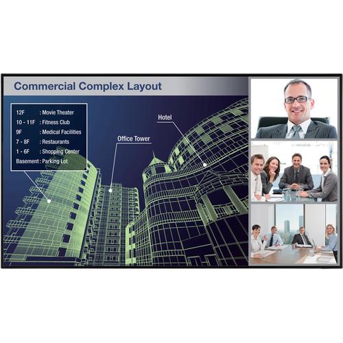 Sharp PNUH861 86" Commercial LCD Display with Brilliant Ultra High Definition and 400 CD M2 Brightness