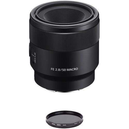 Sony FE 50mm f 2.8 Macro Lens with Circular Polarizer Filter Kit