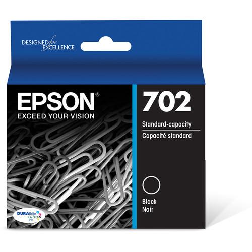 Epson 702 Black DURABrite Ultra Standard-Capacity Ink Cartridge with Sensormatic