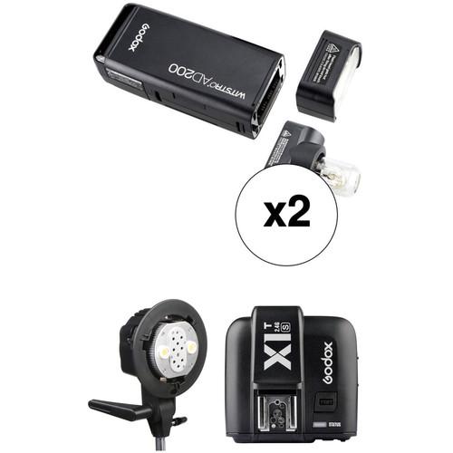 Godox AD200 TTL Pocket Dual Flash Kit with X1T-S Trigger for Sony Cameras