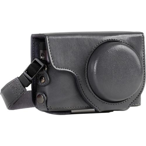 MegaGear Ever Ready Leather Camera Case for Panasonic LUMIX DC-ZS70 or DC-TZ90