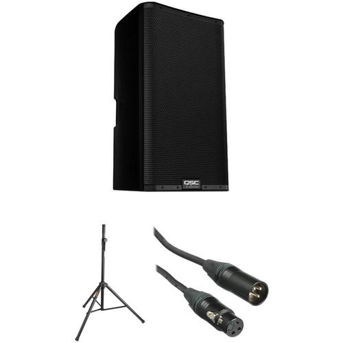 QSC K12.2 K.2 Series 12" 2000W Powered Speaker with Stand and Cable Kit